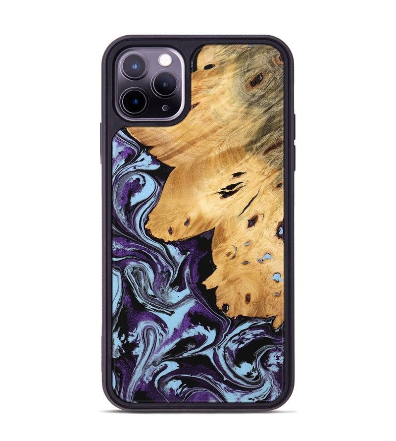 iPhone 11 Pro Max Wood Phone Case - Felton (Purple, 745810)