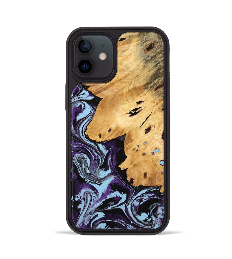 iPhone 12 Wood Phone Case - Felton (Purple, 745810)