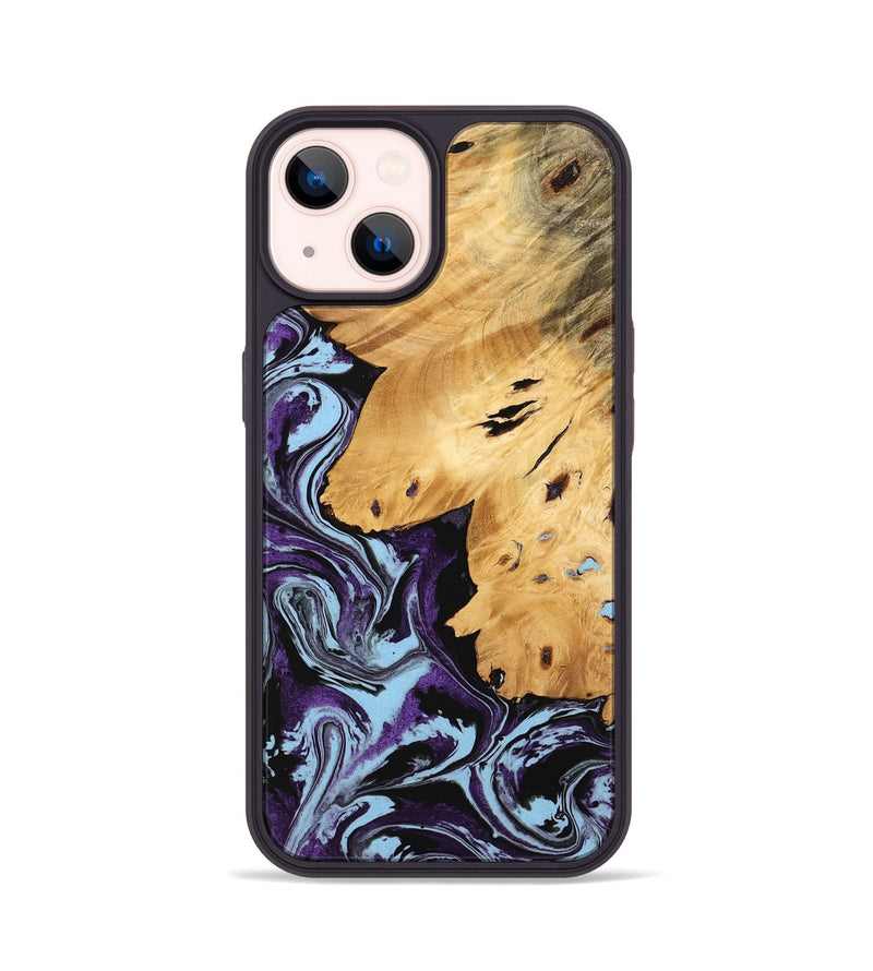 iPhone 14 Wood Phone Case - Felton (Purple, 745810)