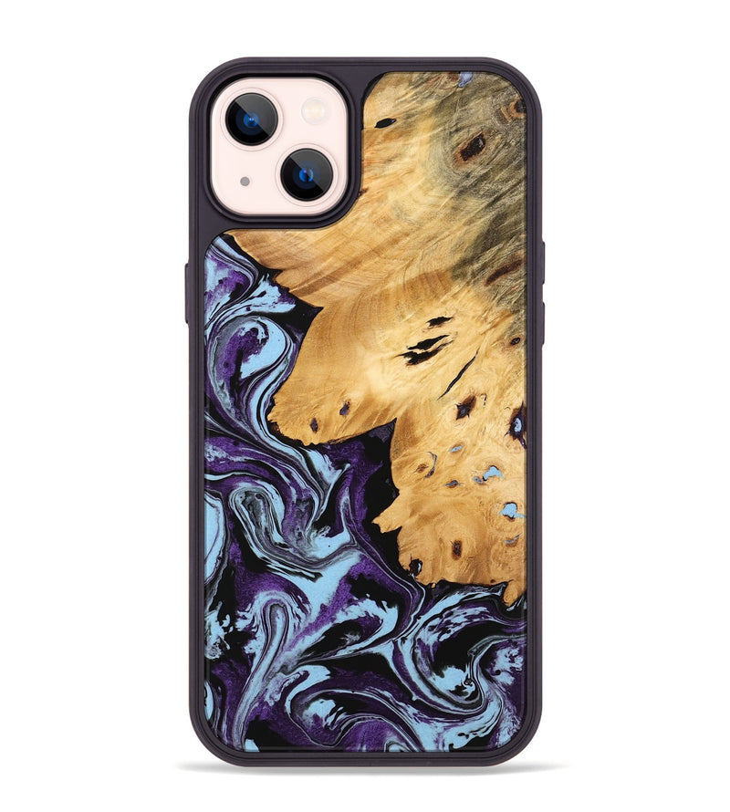 iPhone 14 Plus Wood Phone Case - Felton (Purple, 745810)