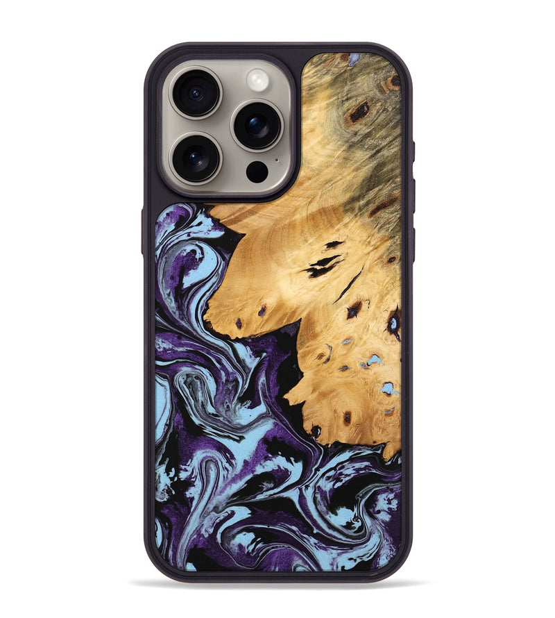 iPhone 15 Pro Max Wood Phone Case - Felton (Purple, 745810)