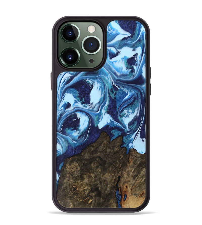 iPhone 13 Pro Max Wood Phone Case - Nixon (Blue, 745814)