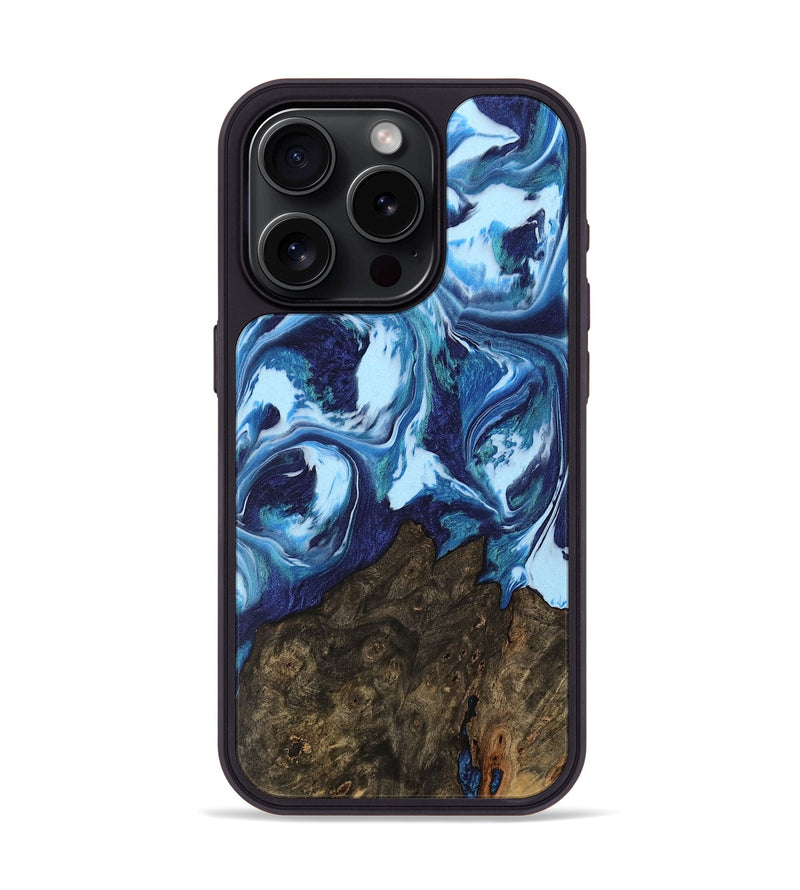 iPhone 15 Pro Wood Phone Case - Nixon (Blue, 745814)