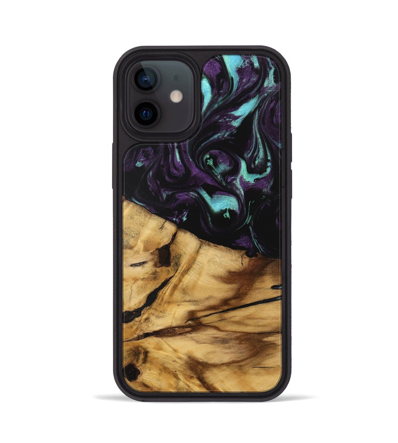 iPhone 12 Wood Phone Case - Shane (Purple, 745818)