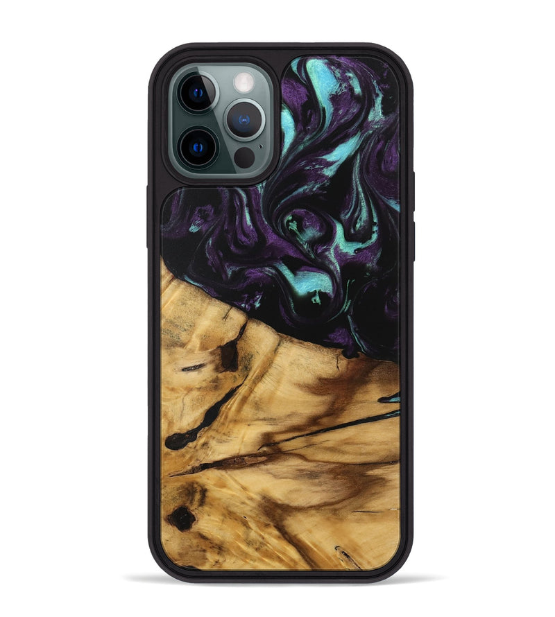 iPhone 12 Pro Max Wood Phone Case - Shane (Purple, 745818)