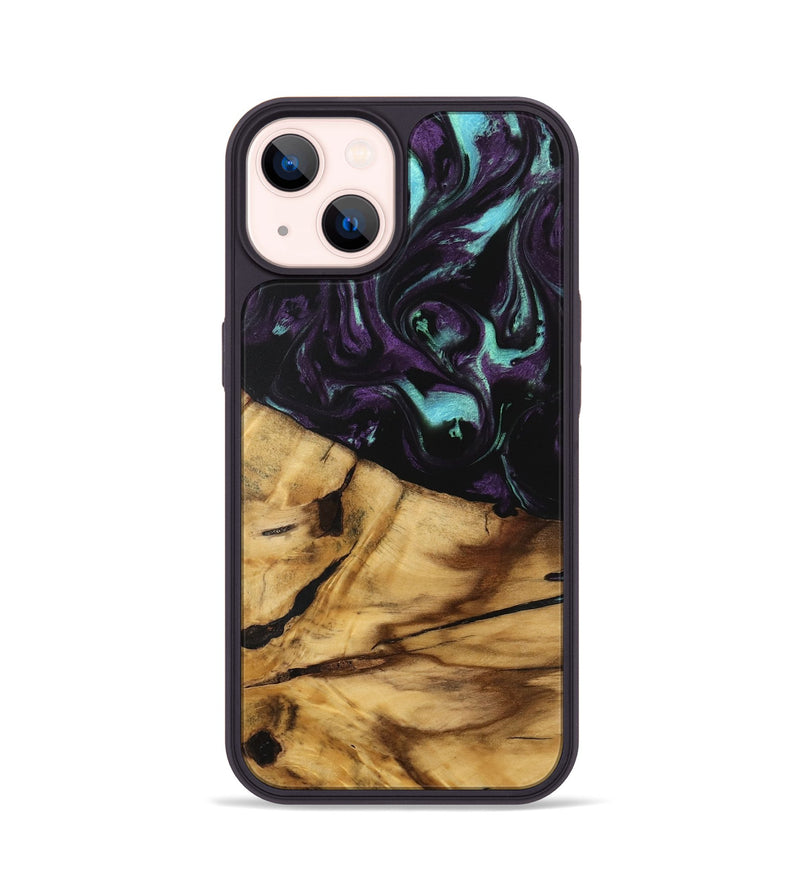 iPhone 14 Wood Phone Case - Shane (Purple, 745818)