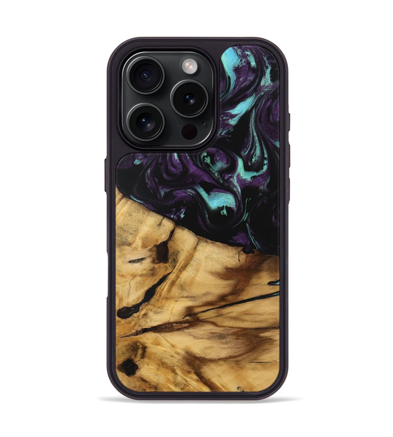 iPhone 16 Pro Wood Phone Case - Shane (Purple, 745818)