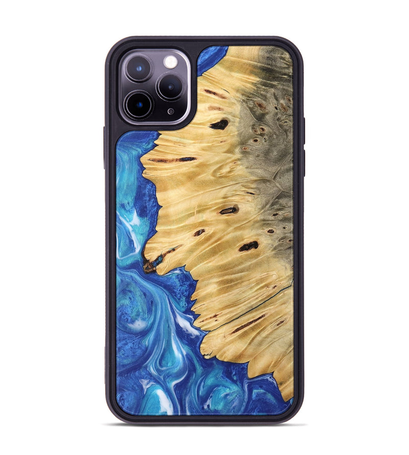 iPhone 11 Pro Max Wood Phone Case - Jean (Blue, 745820)