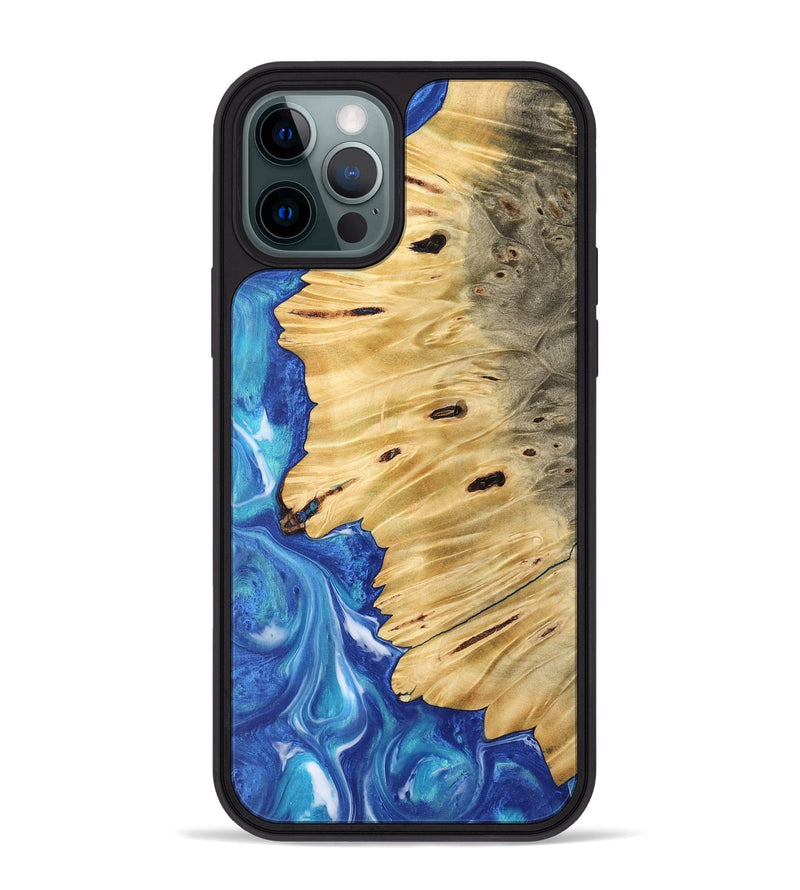 iPhone 12 Pro Max Wood Phone Case - Jean (Blue, 745820)