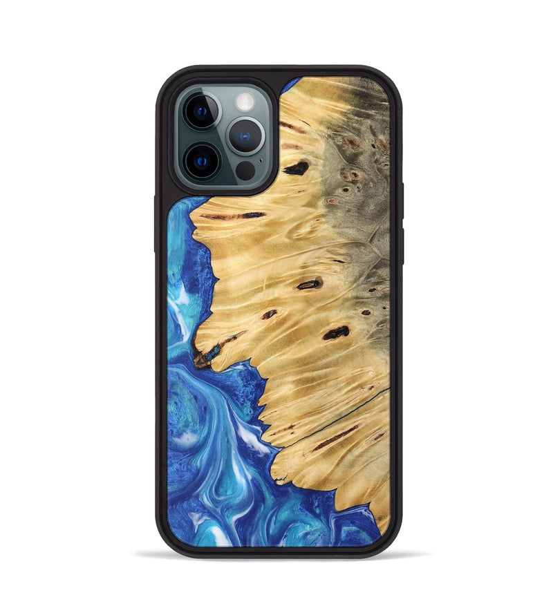 iPhone 12 Pro Wood Phone Case - Jean (Blue, 745820)