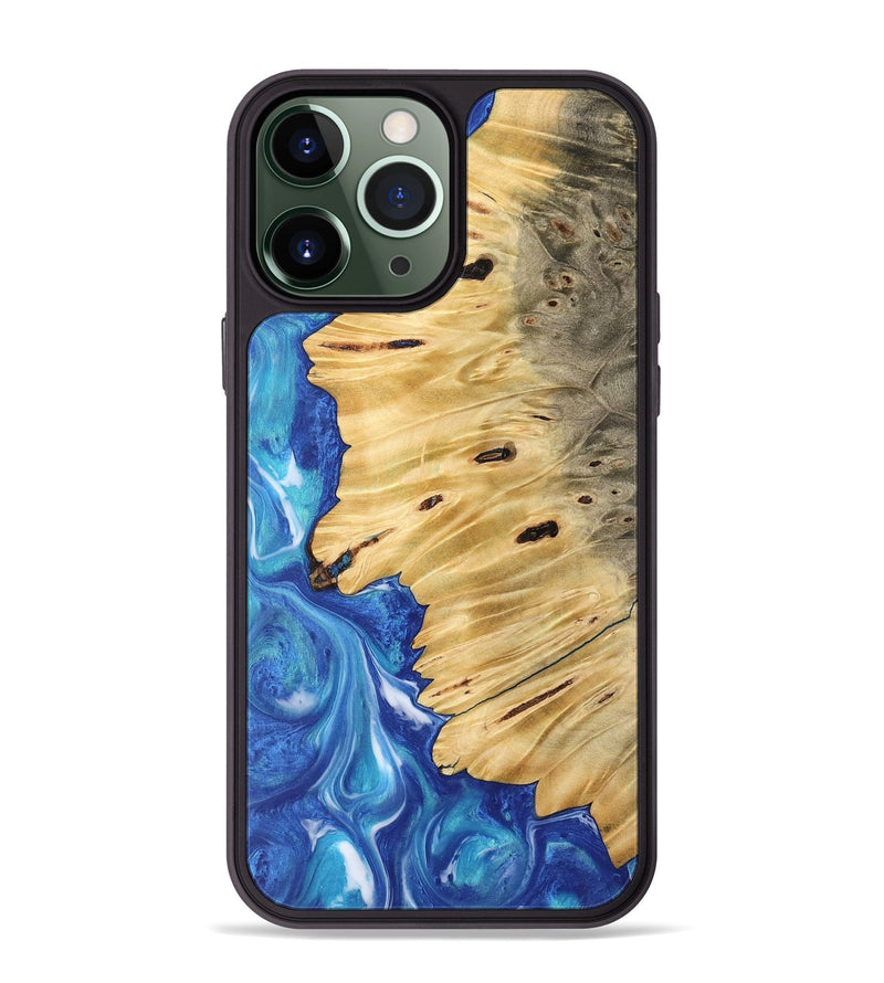 iPhone 13 Pro Max Wood Phone Case - Jean (Blue, 745820)