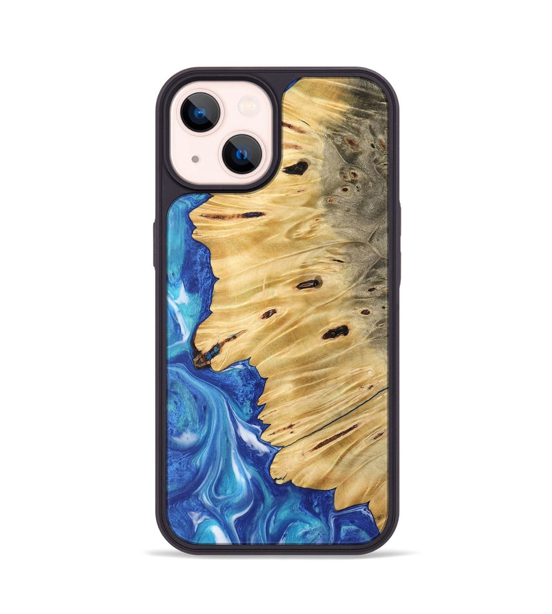 iPhone 14 Wood Phone Case - Jean (Blue, 745820)