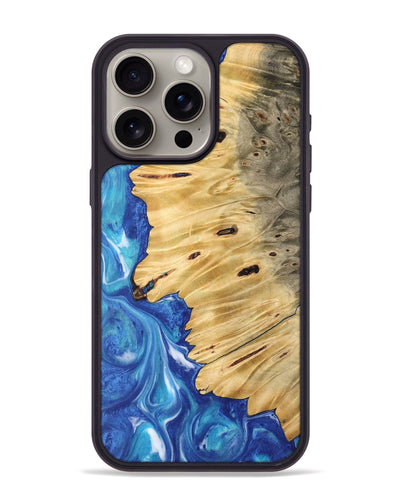 iPhone 15 Pro Max Wood Phone Case - Jean (Blue, 745820)