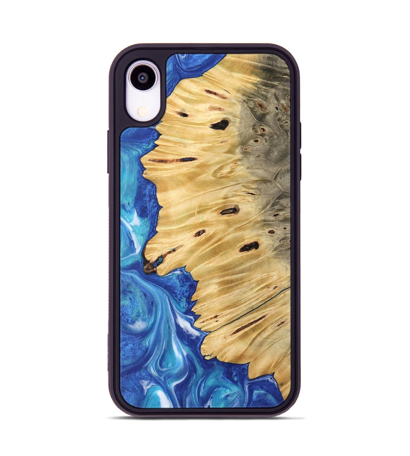 iPhone Xr Wood Phone Case - Jean (Blue, 745820)