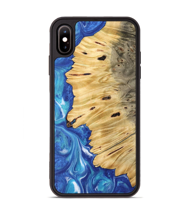 iPhone Xs Max Wood Phone Case - Jean (Blue, 745820)