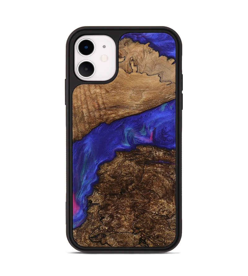 iPhone 11 Wood Phone Case - Danelle (Purple, 745823)