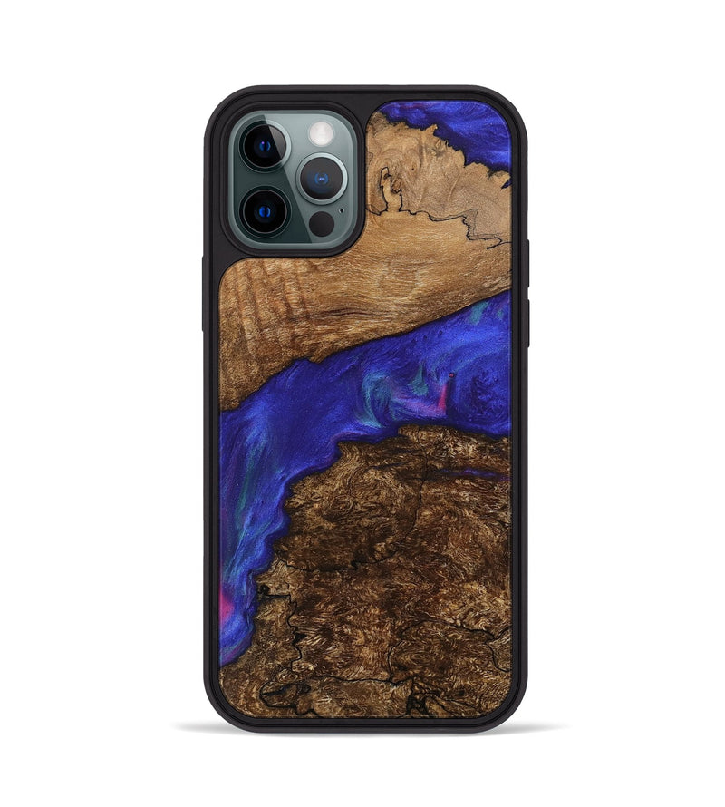 iPhone 12 Pro Wood Phone Case - Danelle (Purple, 745823)