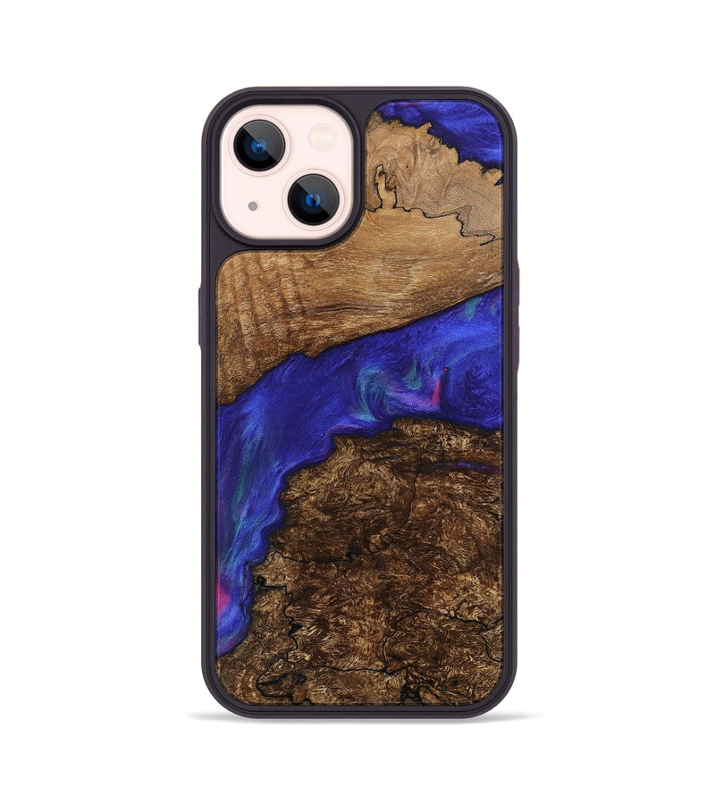 iPhone 14 Wood Phone Case - Danelle (Purple, 745823)