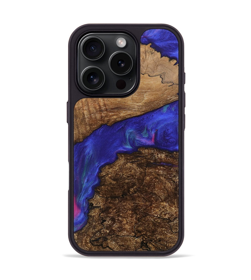 iPhone 16 Pro Wood Phone Case - Danelle (Purple, 745823)