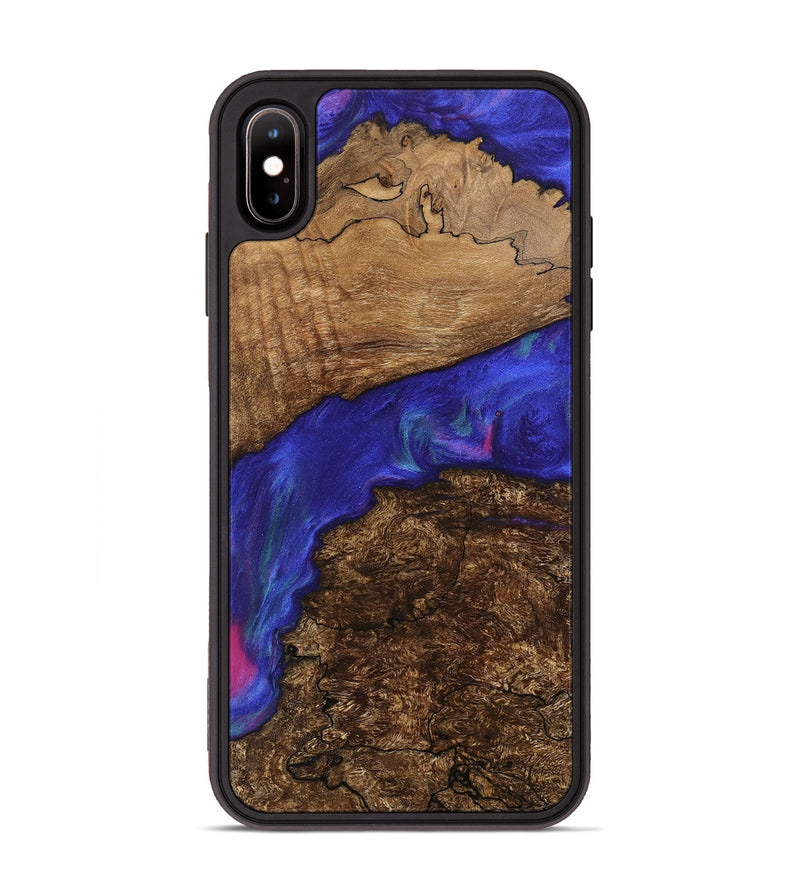 iPhone Xs Max Wood Phone Case - Danelle (Purple, 745823)