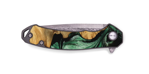 EDC Wood Pocket Knife - Anders (Green, 745827)