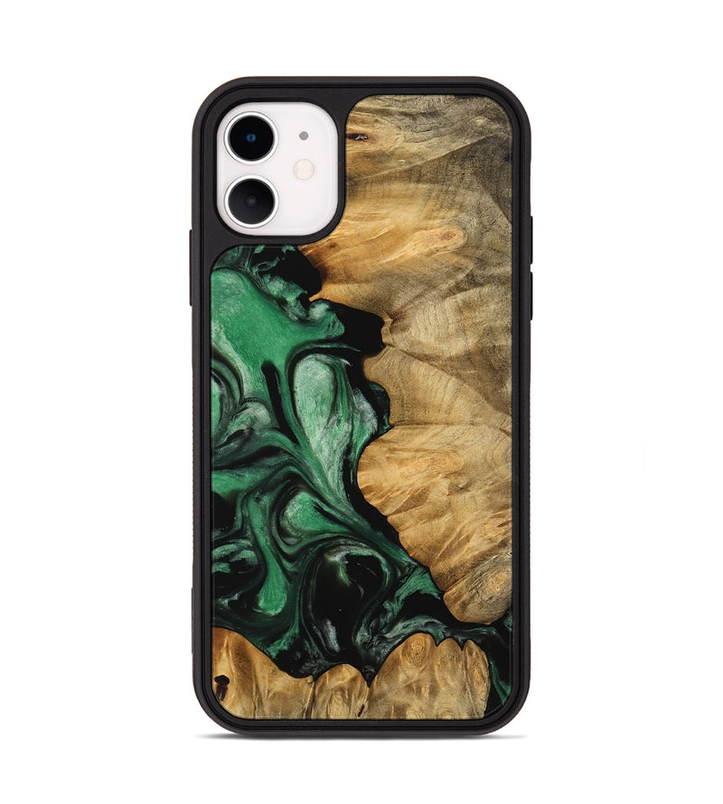 iPhone 11 Wood Phone Case - Anders (Green, 745827)