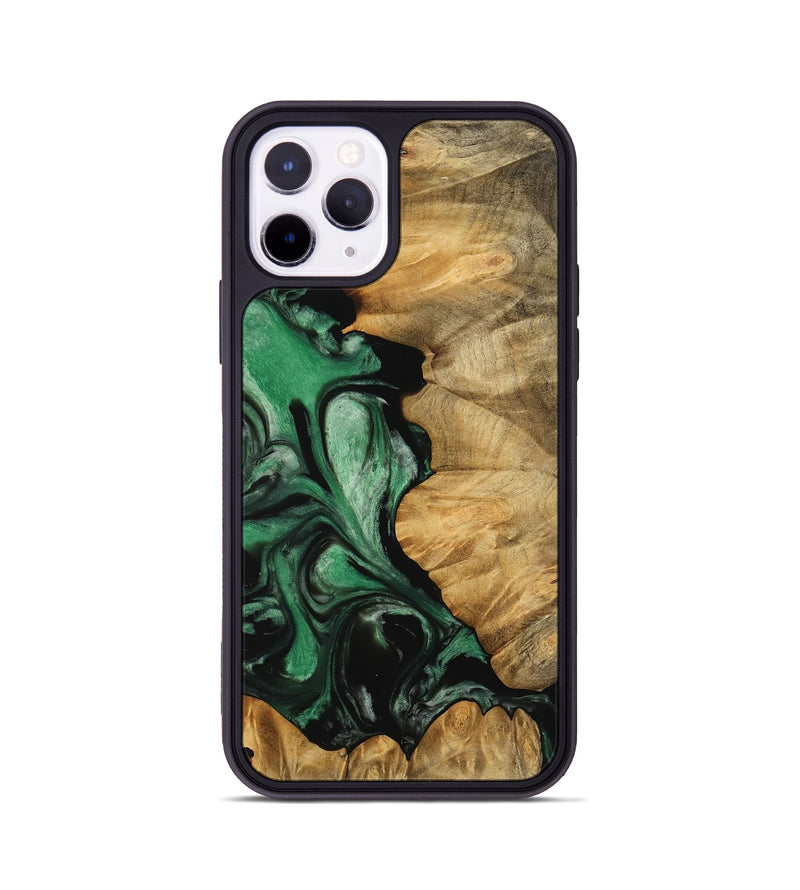 iPhone 11 Pro Wood Phone Case - Anders (Green, 745827)