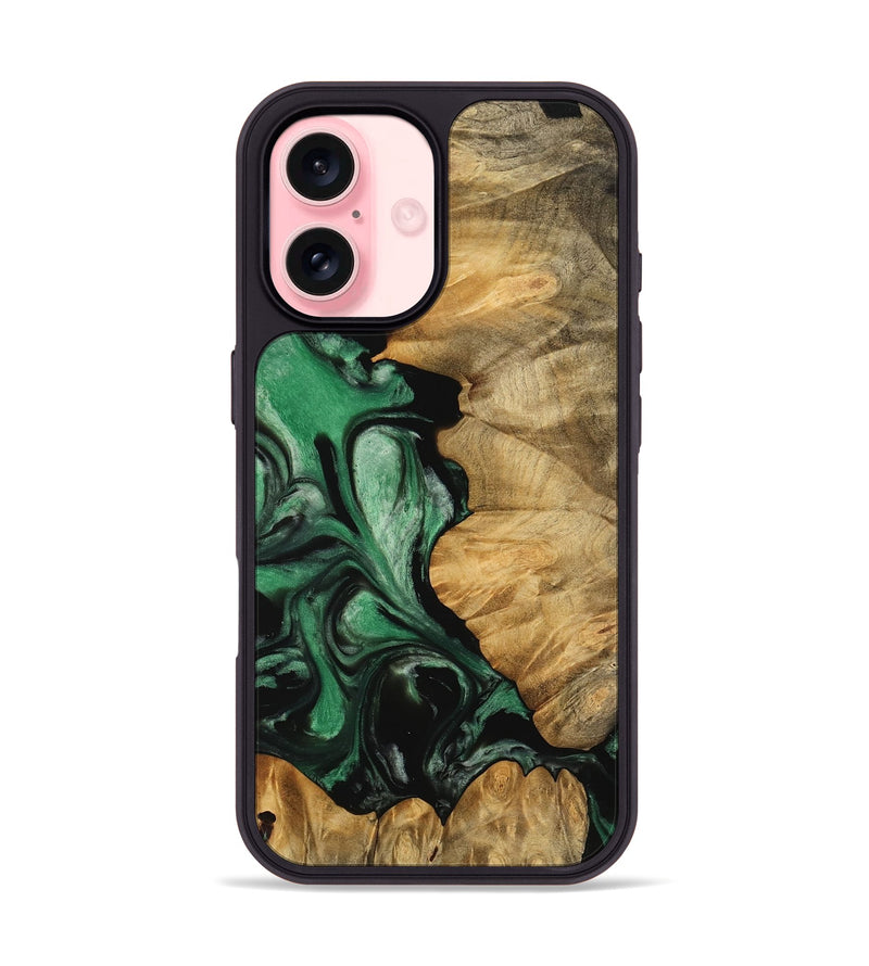 iPhone 16 Wood Phone Case - Anders (Green, 745827)