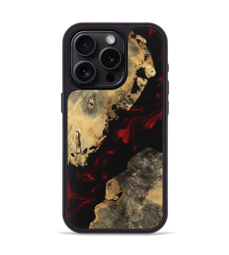 iPhone 15 Pro Wood Phone Case - Zelma (Red, 745846)