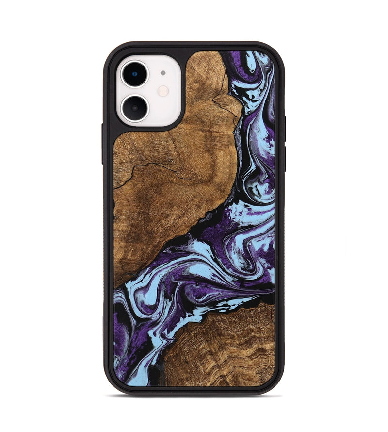 iPhone 11 Wood Phone Case - Kellen (Purple, 745851)