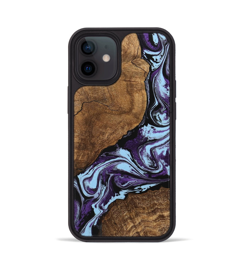 iPhone 12 Wood Phone Case - Kellen (Purple, 745851)