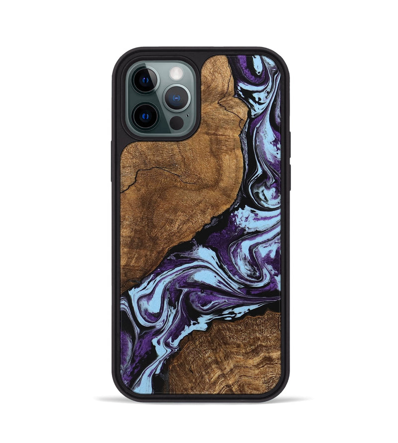 iPhone 12 Pro Wood Phone Case - Kellen (Purple, 745851)