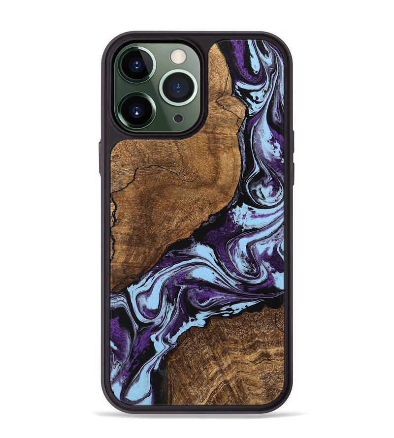 iPhone 13 Pro Max Wood Phone Case - Kellen (Purple, 745851)