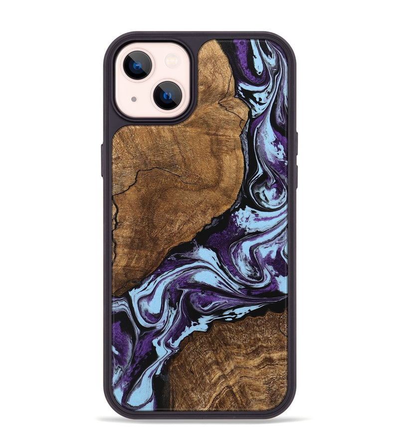 iPhone 14 Plus Wood Phone Case - Kellen (Purple, 745851)