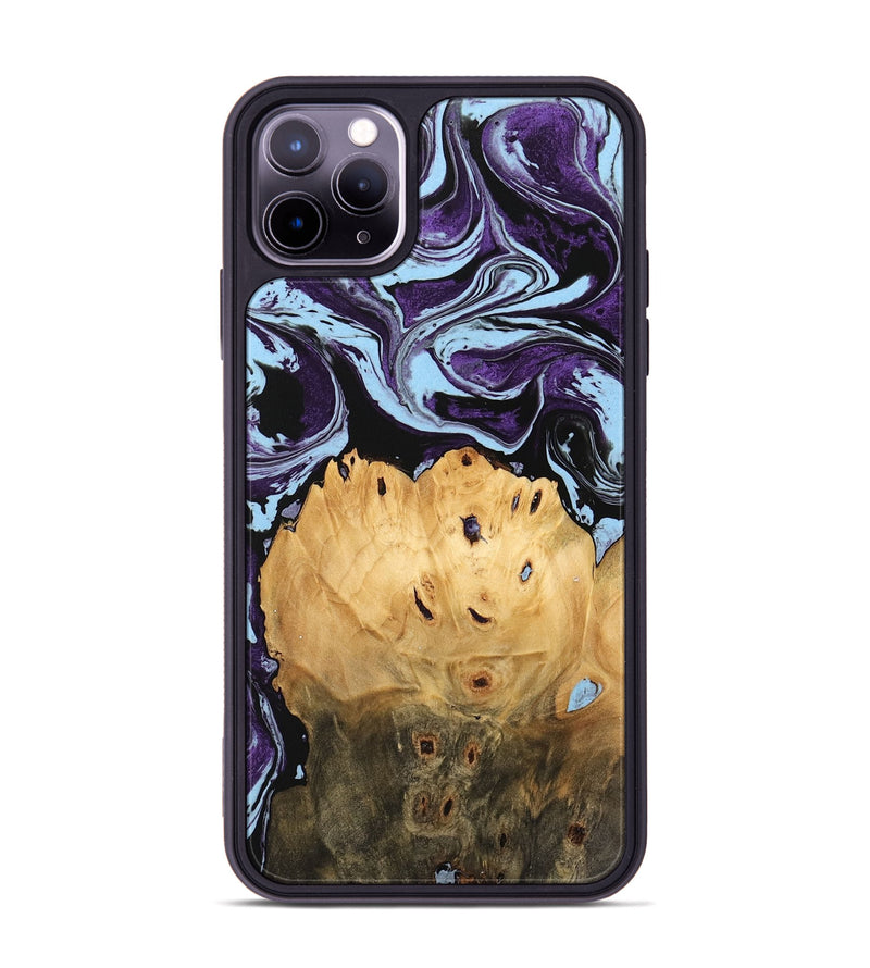 iPhone 11 Pro Max Wood Phone Case - Camren (Purple, 745852)