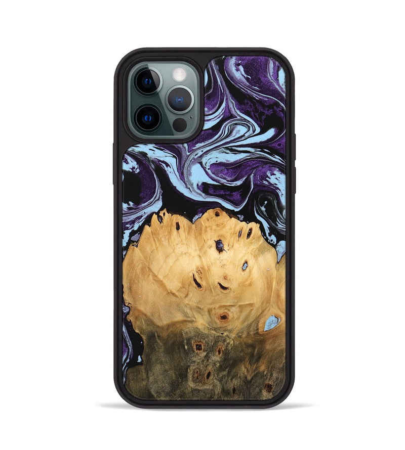 iPhone 12 Pro Wood Phone Case - Camren (Purple, 745852)