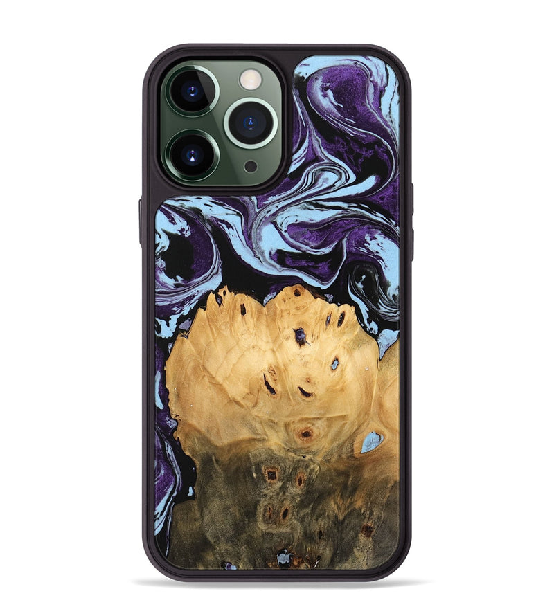 iPhone 13 Pro Max Wood Phone Case - Camren (Purple, 745852)