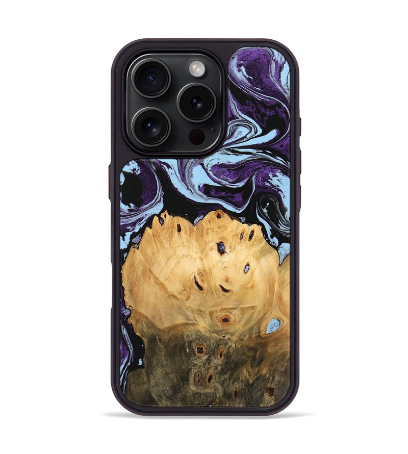 iPhone 16 Pro Wood Phone Case - Camren (Purple, 745852)