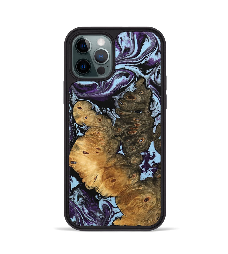 iPhone 12 Pro Wood Phone Case - Ryann (Purple, 745853)