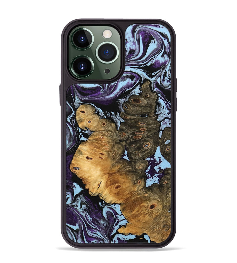 iPhone 13 Pro Max Wood Phone Case - Ryann (Purple, 745853)