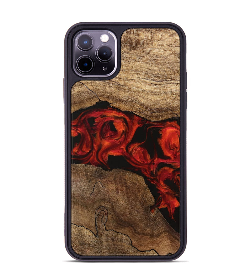 iPhone 11 Pro Max Wood Phone Case - Marley (Red, 745856)