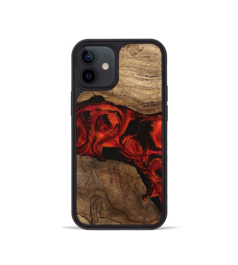 iPhone 12 mini Wood Phone Case - Marley (Red, 745856)