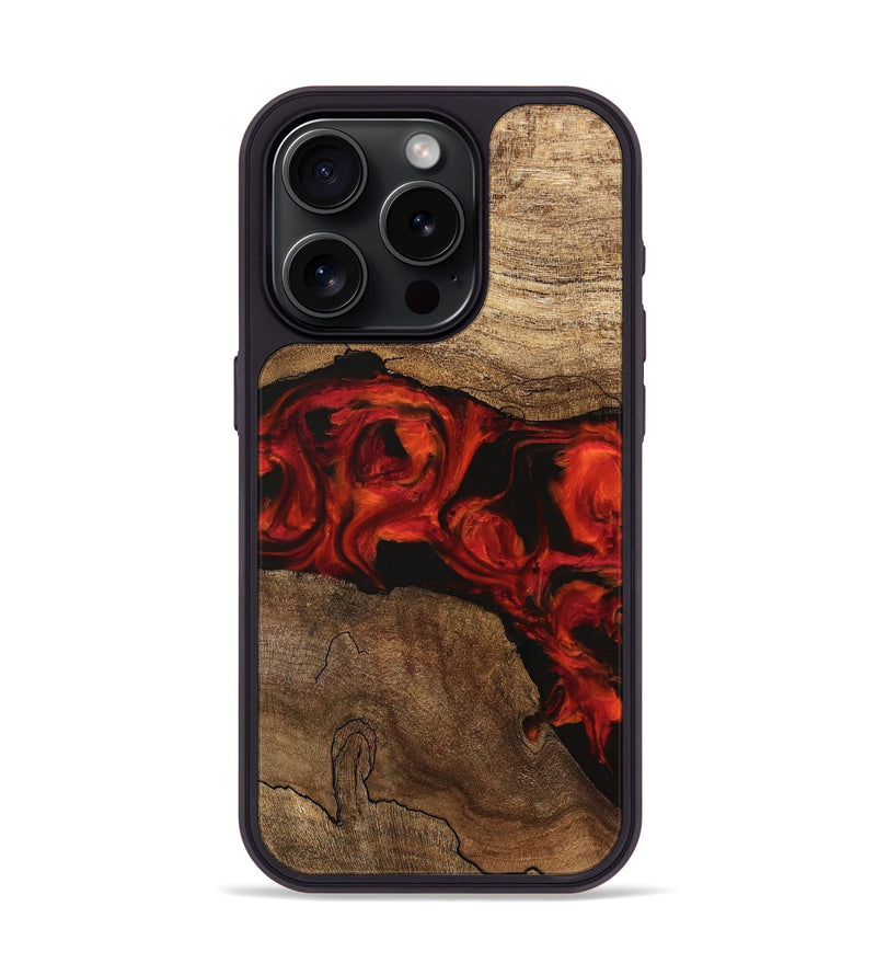 iPhone 15 Pro Wood Phone Case - Marley (Red, 745856)