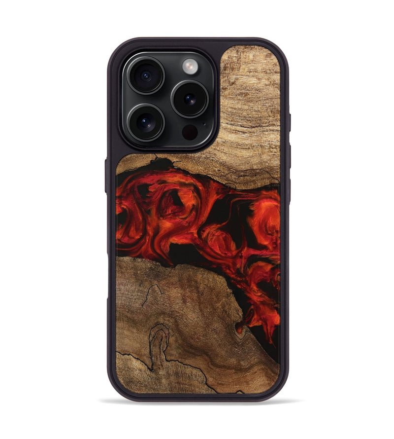 iPhone 16 Pro Wood Phone Case - Marley (Red, 745856)