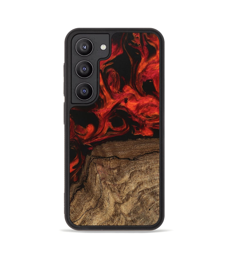 Galaxy S23 Wood Phone Case - Deanne (Red, 745857)