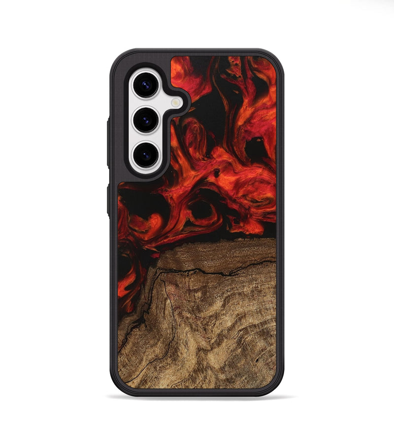 Galaxy S25 Wood Phone Case - Deanne (Red, 745857)