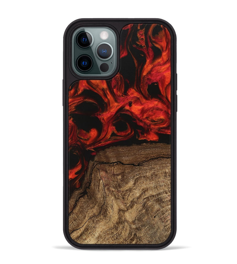 iPhone 12 Pro Max Wood Phone Case - Deanne (Red, 745857)