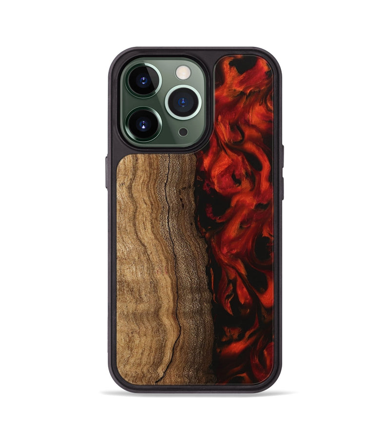 iPhone 13 Pro Wood Phone Case - Amy (Red, 745862)