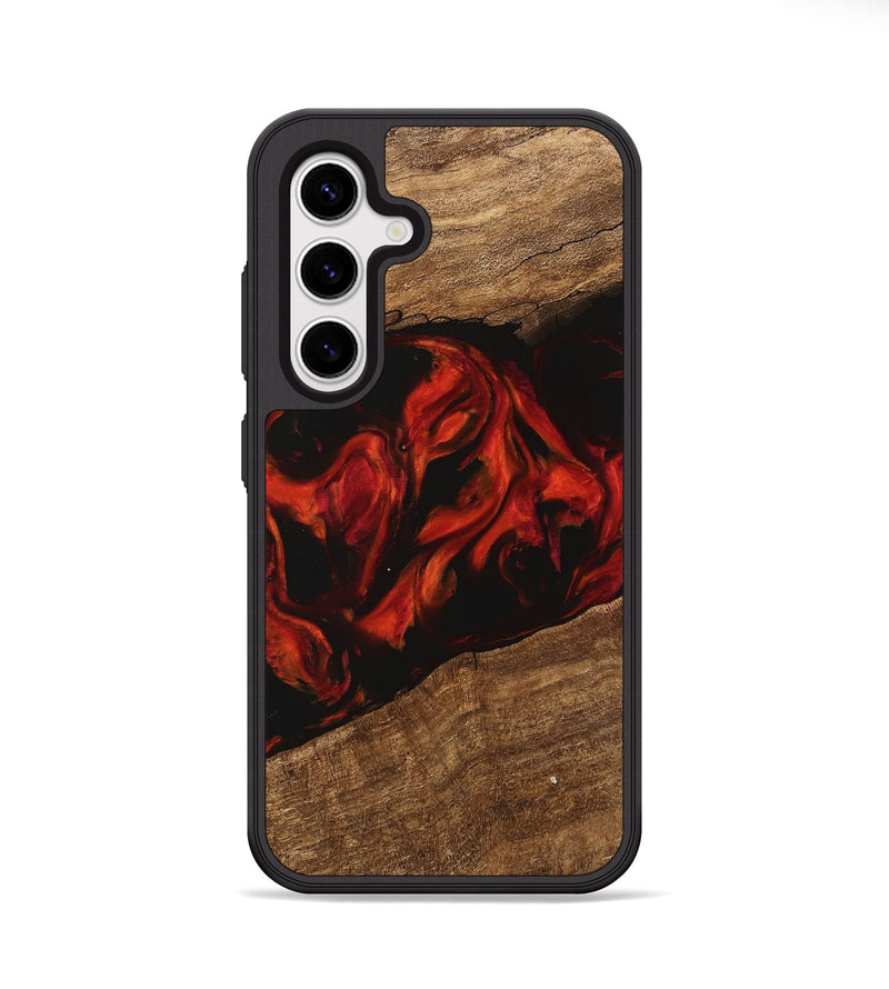 Galaxy S25 Wood Phone Case - Leon (Red, 745863)