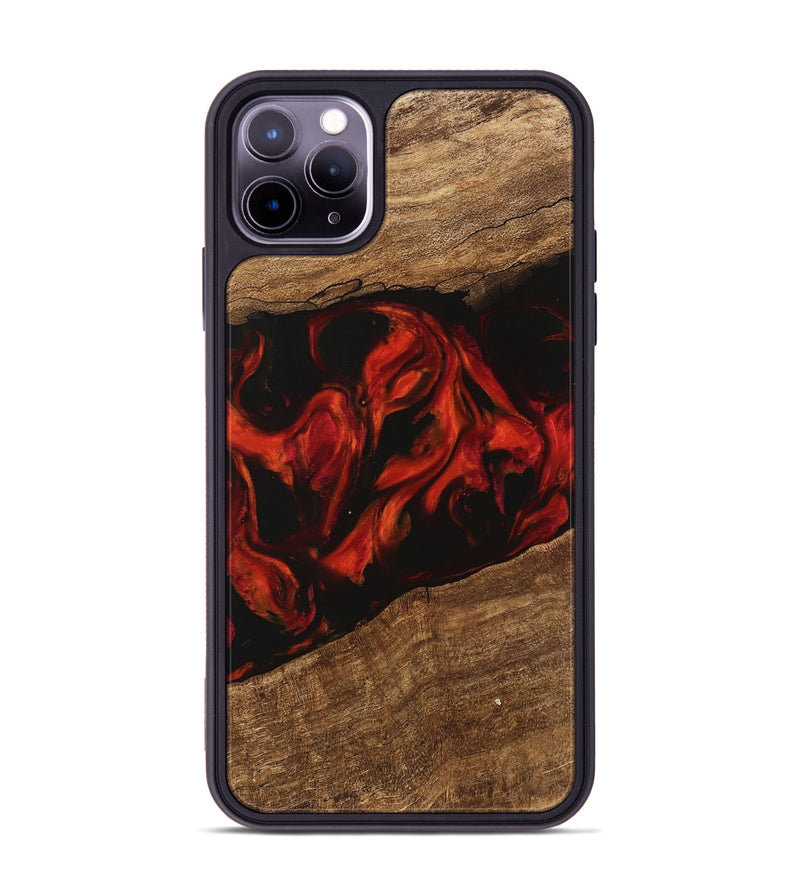 iPhone 11 Pro Max Wood Phone Case - Leon (Red, 745863)